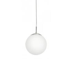 EGLO 93197 Kugel Pendelleuchte, Metall, E27, weiÃ