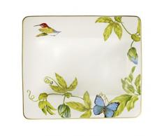 Villeroy & Boch Amazonia quadratischer Suppenteller, Edles Geschirr aus Premium Bone Porzellan, 24 x 24 cm