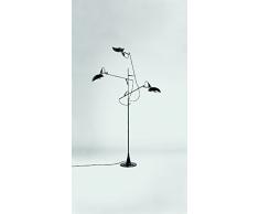 Lambert Switch On Stehleuchte 3-Armig, Metall, Schwarz, One Size