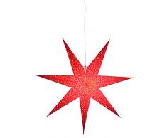 Best Season Papierstern Dot 70 circa 70 x 70 cm, inklusive Kabel , rot 231-24