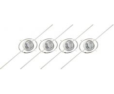 Paulmann 941.98 Seilsystem AirLED Ball Set erweiterbar Warmweià 4x5W Weià 94198 Seilleuchte Hängeleuchte