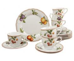 Creatable Kaffeeservice 18 teilig, Mehrfarbig