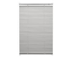 Gardinia 33432, Easyfix / Klemmfix Jalousie, individuell höhenverstellbar, zum Klemmen, 80 x 130 cm, silber
