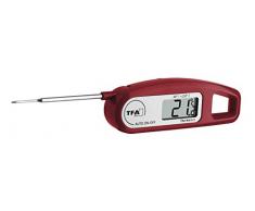 TFA Dostmann Thermo Jack digitales Einstichthermometer, Taschen Thermometer, Ideal für Fleisch, Braten oder Babynahrung, klappbar, wasserfest
