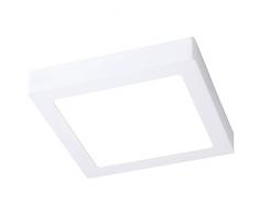 CristalRecord Novo Oberfläche Deckenleuchte LED quadratisch, 20 W, Weiß