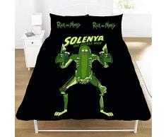 Rick & Morty Bettwäsche-Set für Doppelbett, Polyester, Mehrfarbig
