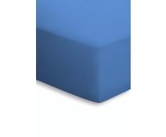 schlafgut Mako-Jersey Basic Spannbetttuch, Baumwolle, Amethyst, 200 x 200 cm