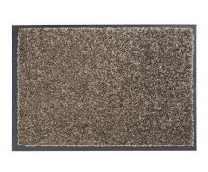 Carpido strapazierfähige Schmutzfangmatte Clara - rutschfeste Türmatte - Fußmatte für den Innenbereich - Eingangsmatte - Vorleger (Taupe, 40x60cm)