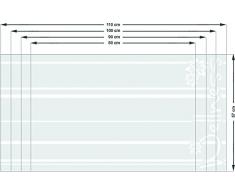 Graz Design 990030_80x57 Sichtschutzdekor Duschtr Dusche Milchglasfolie fr Badezimmer Streifen Spruch (Gre=80x57cm)
