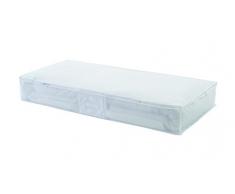 COMPACTOR Extra Flache Unterbettkommode, Anti-Staub, Durchsichtig, Polypropylen und EVA, 45 x 108 x 15 cm, RAN2980