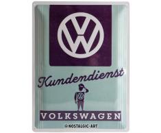 Nostalgic-Art 23224, Volkswagen VW Kundendienst, Blechschild 30x40 cm, Metall, bunt, 30 x 40 x 0,2 cm