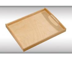 Kesper Serviertablett eckig aus Buche, braun, 50 x 39 x 4.5 cm