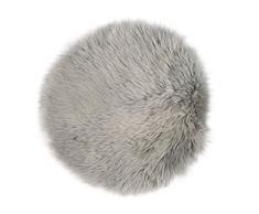 Gözze Stuhlkissen aus Schaffell, ø 38 cm, Silber, 40149-90-3838