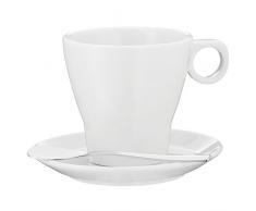 WMF Espressotasse Doppio mit Paddel Untertasse Barista Cromargan Edelstahl rostfrei spülmaschinengeeignet
