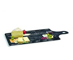 Easy Life Serviertablett, Porzellan, Mehrfarbig, 36 x 19 x 1.5 cm