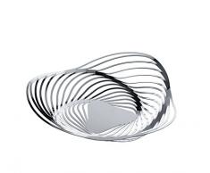 Alessi Trinity Obstschale aus Edelstahl 18/10 glänzend poliert ᴓ 33,0cm, 3 x 34.2 x 5.5 cm