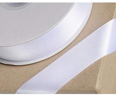 Club Green doppelt Satinband, weiß, 6 mm x 25 m