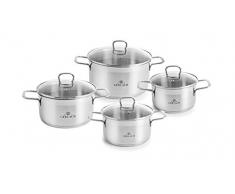 Gerlach Topfset Brava, Edelstahl, Silber, 24 cm, 8-Einheiten