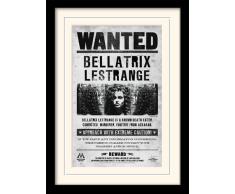 Harry Potter-Motiv, 40 x 30 cm Bellatrix Wanted Gerahmter Kunstdruck