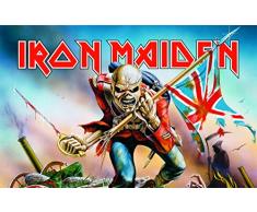 UnbekanIron Maidennt Frühstücksbrettchen, Kunststoff, blau, 23.05 x 14.05 x 0.2 cm