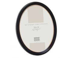 Bilderrahmen Oval Gre (Bild): 24 Cm H X 18 Cm B, Farbe: Schbarz