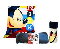 Disney Mickey Fleecedecke 150 x 100 cm, Mehrfarbig, 150 x 100 cm