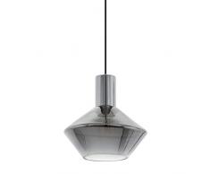 EGLO PONZANO Hängeleuchte, Stahl, 60 W, nickel-nero