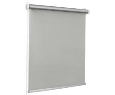 ROLLMAXXX Thermo Verdunkelungsrollo Klemmfix ohne Bohren (70 x 150 cm, Hellgrau)