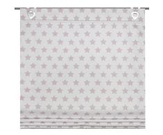 Home Fashion 91133-734 - H: 140 x B: 100 cm Raffrollo, Dekostoff Bedruckt, Mauve