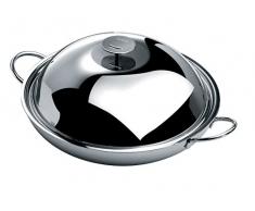 Cristel Wok Edelstahl, Rostfreies Metall, 34 cm
