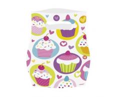NEU Geschenktüte für Mitgebsel Cupcake 6 Stk.