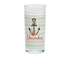 Die Geschenkewelt Gruss und Co 46492 Schwesterherz, Glas, 50 cl, Geschenk Schwester Trinkglas