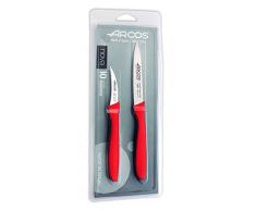 Arcos 189422 Paring Messer Set, Acier_inoxydable, Rot, Normal