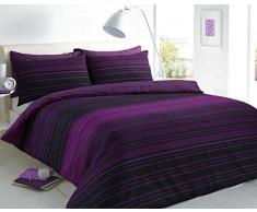 Sleep Down Bettwäsche-Set für Doppelbett, Baumwolle, Violett