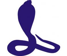 INDIGOS 4051095001430 Wandtattoo w061 Schlange Snake 120 x 115 cm, blau