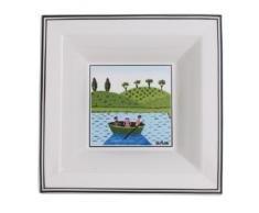 Villeroy & Boch Design Naif Gifts quadratische Schale, Premium Porzellan, 14x14cm