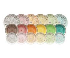 Tognana LS17018M064 Tafelservice Cape Town, Steingut, 18-teilig