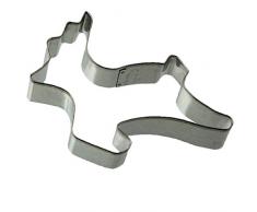 Zenker Ausstecher Rentier Patisserie, Weihnachtsausstecher für Plätzchen, Ausstechform für Kekse und Fondant, hochwertiger Keksausstecher, Küchenhelfer aus Weißblech, Farbe: silber