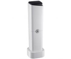 WMF Elektrische Mühle Ceramill Charge, Salz und Pfeffermühle, unbefüllt mit Ladestation Kunststoff, Keramikmahlwerk, schwarz/weiß