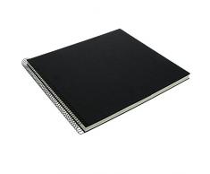 Goldbuch Spiralalbum, Bella Vista, 35 x 30 cm, 40 weiße Seiten, Leinen, Schwarz, 25377