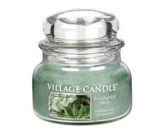 Village Candle Eukalyptus-Minze kleine Duftkerze im Glas, 312 g, grün, 9.8 x 9.5 cm