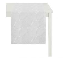 APELT 3002 48X140 88 Tischläufer, Polyester, Silber/hellgrau