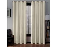 Exclusive Home Gardinen Loha Fenster 54x96 elfenbeinfarben