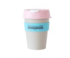 Mr.Wonderful Wiederverwendbarer Kaffeebecher mit Schriftzug „Lucha por Tus sueños después del café“, mittelgroß