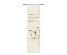 Home Fashion 87480-718 Schiebevorhang Digitaldruck Kolari, Dekostoff, 245 x 60 cm, beige