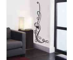 INDIGOS WG30245-70 Wandtattoo w245 Blume Ranke Natur Wandaufkleber 120 x 53 cm, schwarz