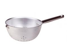 Pentole Agnelli Nudelsieb Kugel (scaldapasta) Dicke 3 mm mit rundem und Haken Edelstahl 22 cm