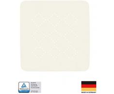 Spirella Duschmatte Badematte Duscheinlage antibakteriell rutschfest mit Saugnäpfen - Alaska Schneeweiß - ca. 55 x 55 cm …