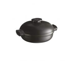 Emile Henry EH779563 Delight Schmorpfanne, Keramik, Induktion, 2,5 l, Schwarz