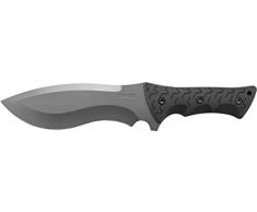 Schrade SCHF28 Outdoormesser | Klingenlänge: 20,32 cm-Schwarze GummiGriff-Little Ricky, Steel, Mehrfarbig